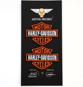 Harley Davidson Iron On -Orange Bar & Shield