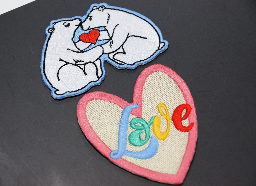 Love Heart Iron On Patch 