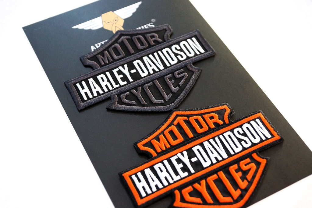 Harley Davidson Logo Iron On  - Basic & Charcoal 