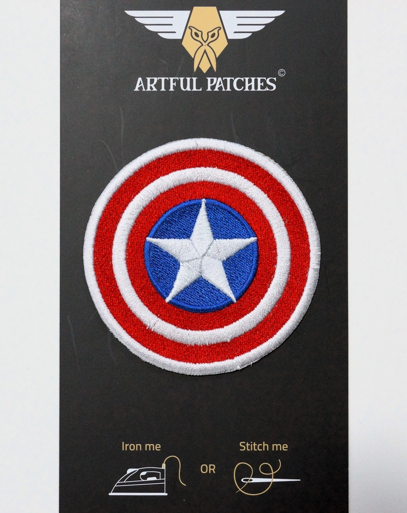 Captain America Shield Lego Iron On Patch