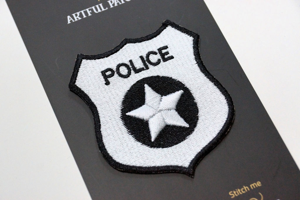 Police Shield Emblem Patch Iron On