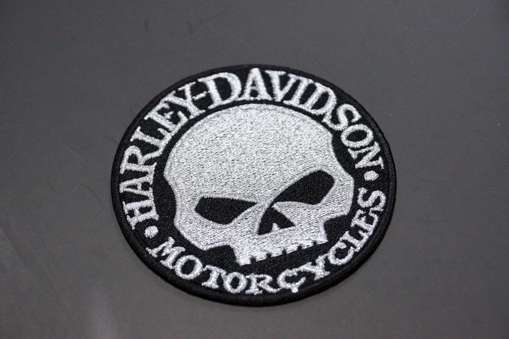 Harley Davidson Skull Patch Iron On 