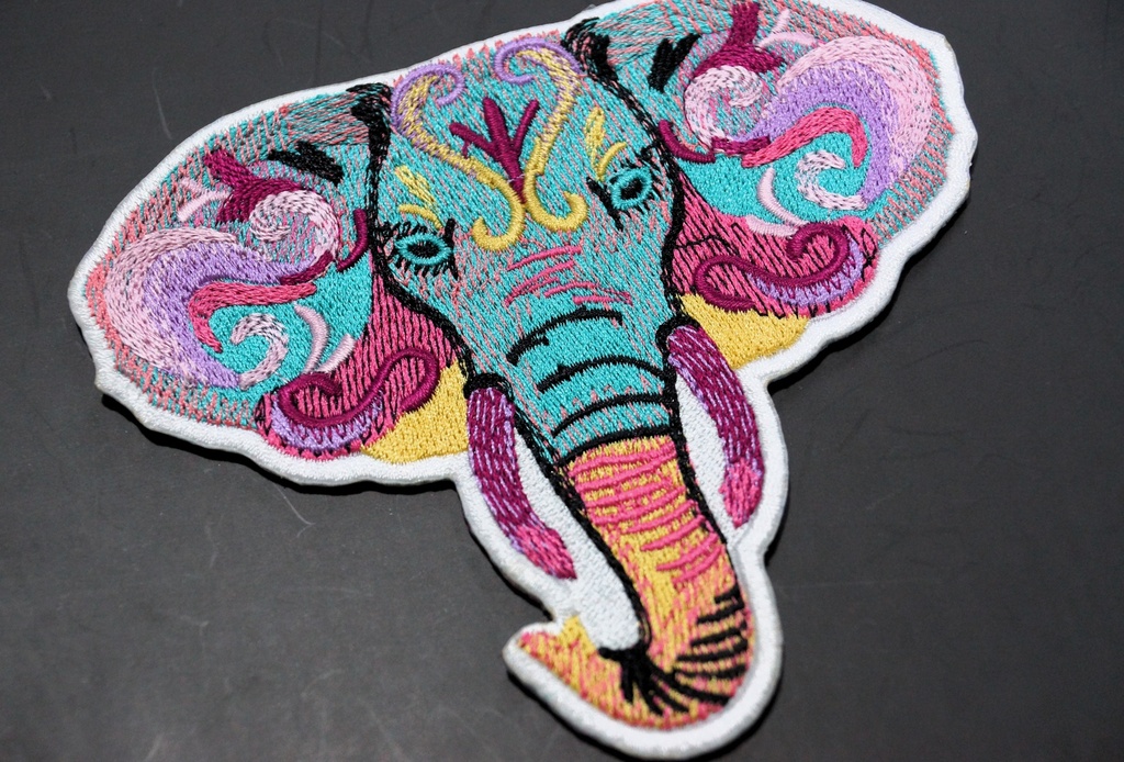 Elephant Embroidered Patch Iron On