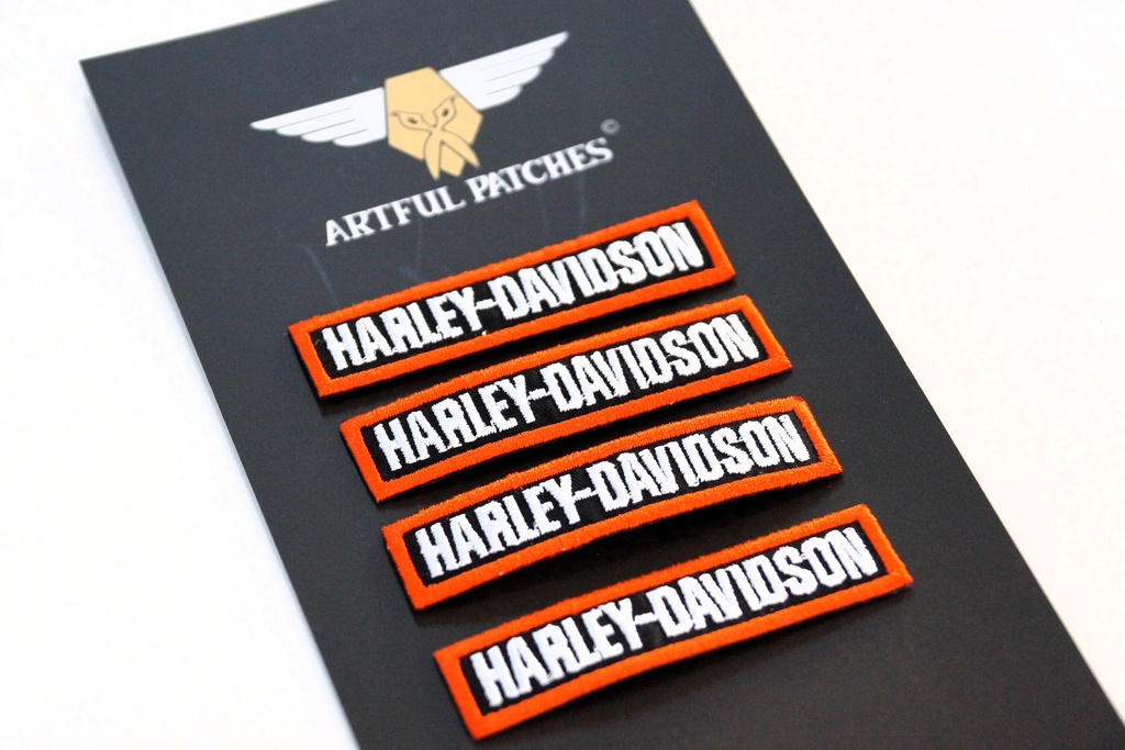 Harley Davidson Iron On Logo Patch Pack Of 4