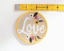 Love Blossom Round Embroidered Patch