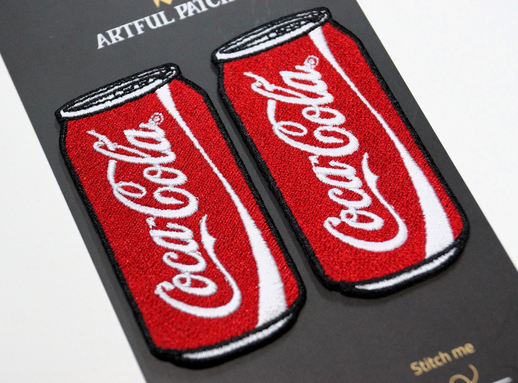 Coca-Cola Heart Iron On Patch