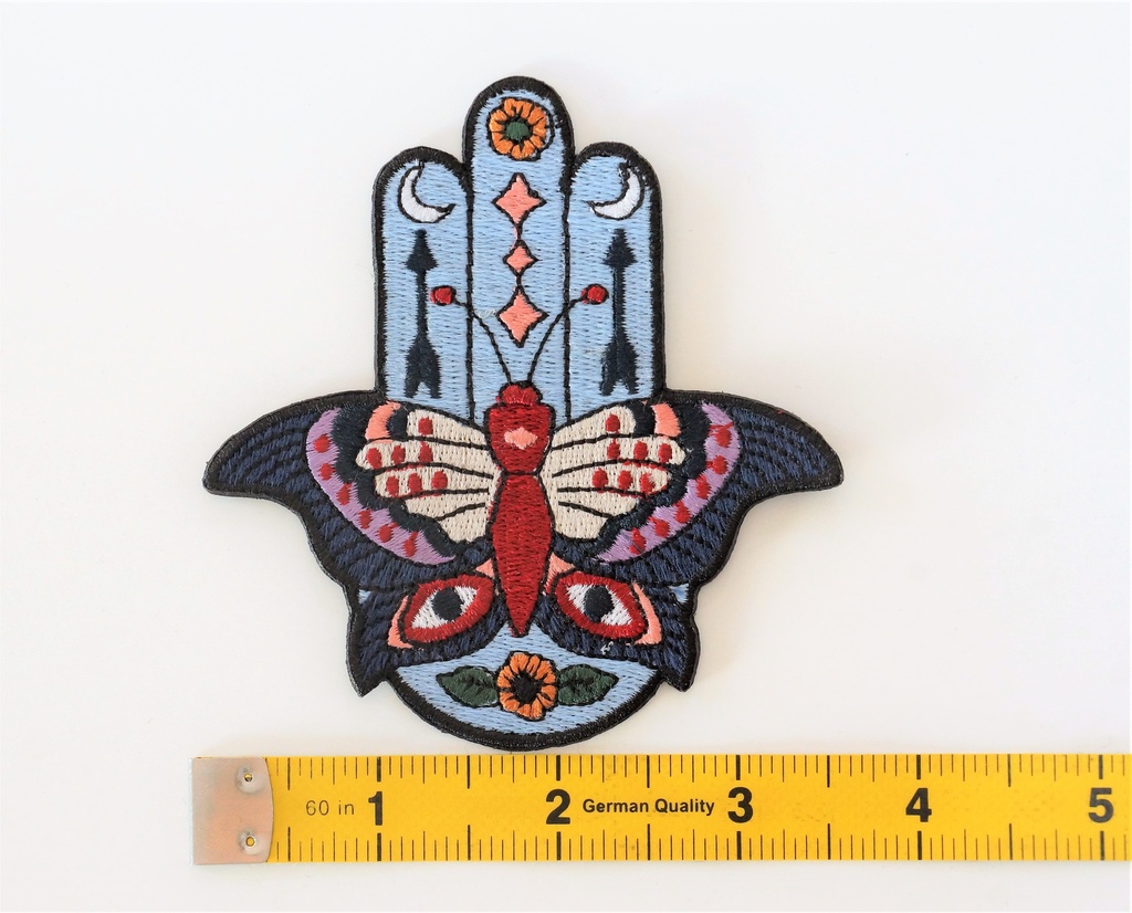 Mystical Hamsa Butterfly Iron On 