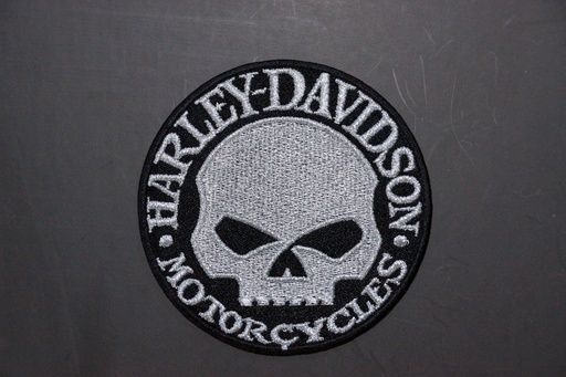 Harley Davidson Skull Patch Iron On 