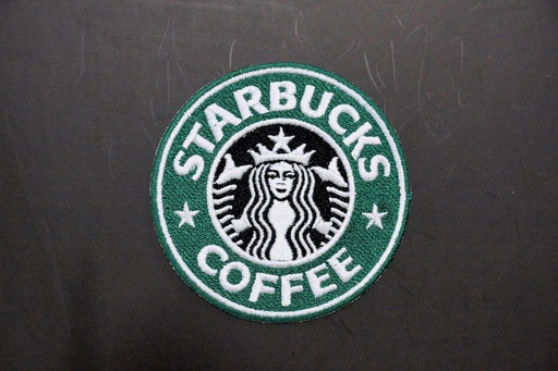 Round Starbucks Coffee patch iron on